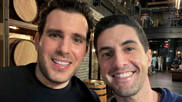Married couple Corey Briskin, right, and Nicholas Maggipinto are suing...