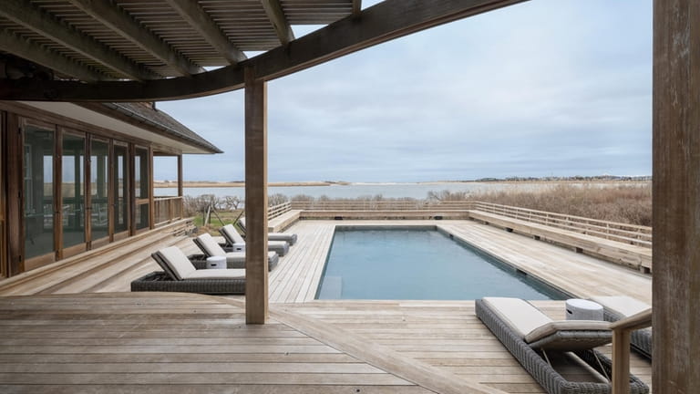 The 1.09-acre property sits on the north side of Sagaponack...