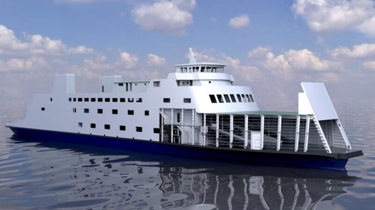 A rendering of the Long Island, a new 302-foot passenger...