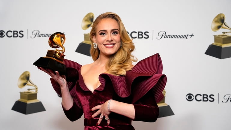 Adele, winner of the award for best pop solo performance...