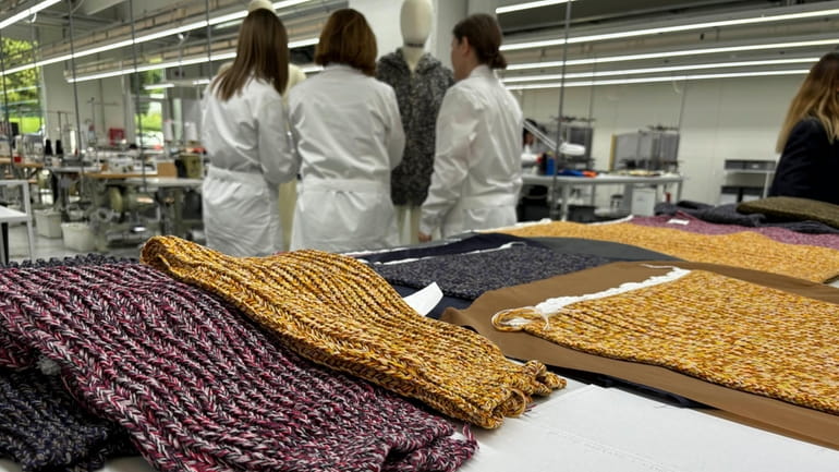 Knitwear created by Italian artisans for the Prada and Miu...