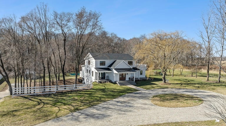This $1.975 million Cutchogue home sits on 2.62 acres.