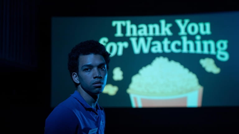 This image released by A24 shows Justice Smith in a...