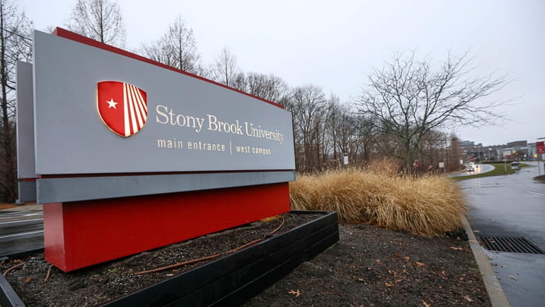 The main entrance to the Stony Brook University West Campus...