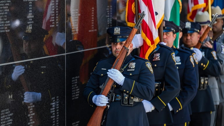 The names of 68 fallen first responders, including 15 from...