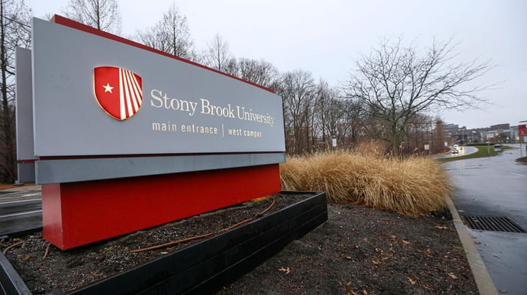 The main entrance to the Stony Brook University West Campus....