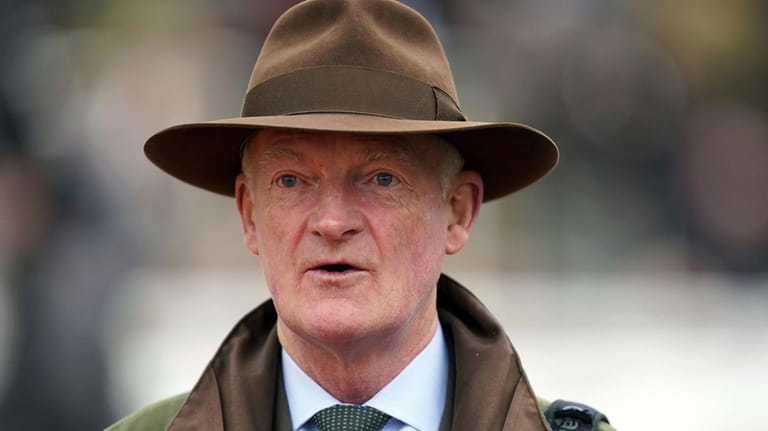 Horse trainer Willie Mullins attends day two of the 2024...