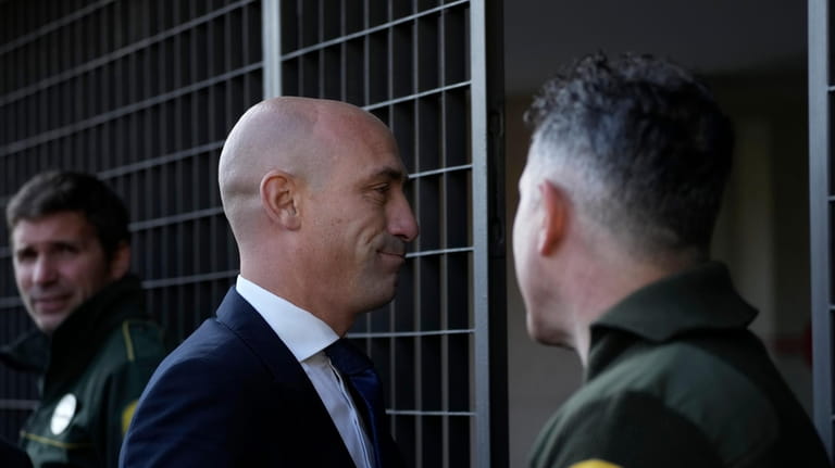 The former president of Spain's soccer federation Luis Rubiales arrives...