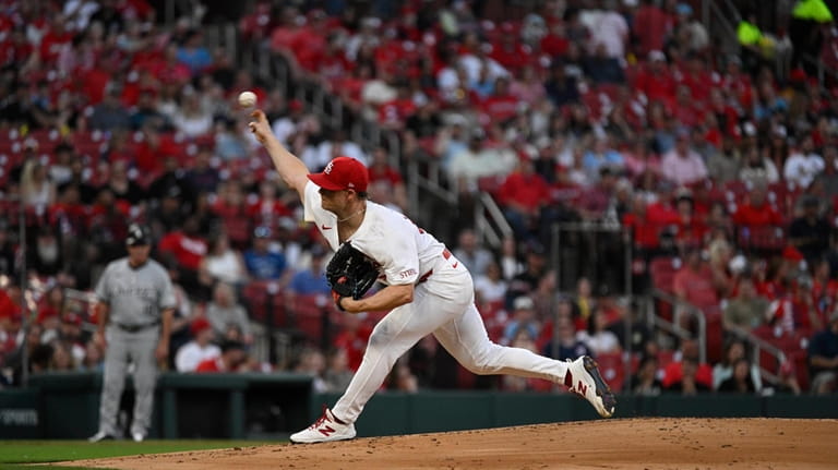 St. Louis Cardinals starting pitcher Sonny Gray delivers against the...