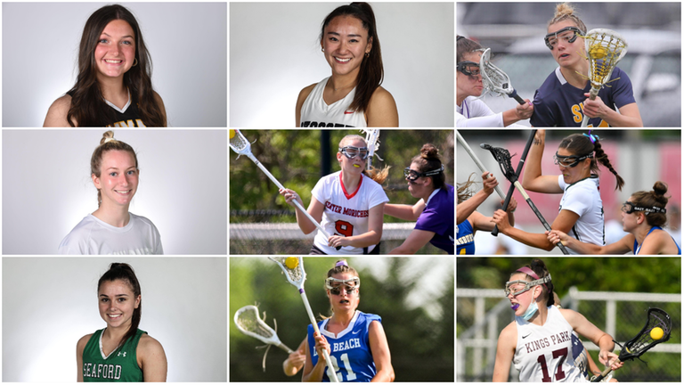 Top row, from left: Bella Lanza of Commack, Katelyn Lee...