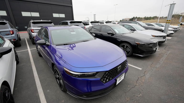 2024 Accord sedans are displayed at a Honda dealership April...