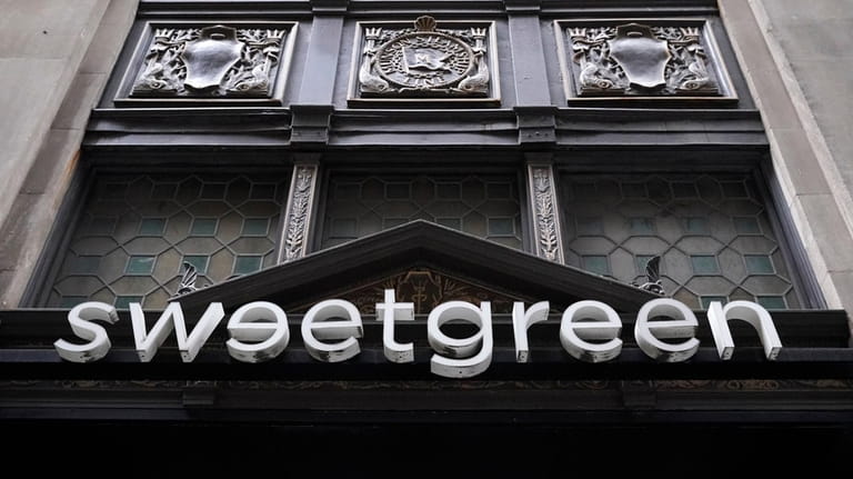 A Sweetgreen sign is displayed on Thursday, May 9, 2024,...