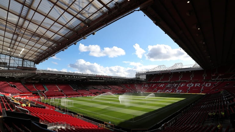A general view of the Manchester United's stadium Old Trafford,...