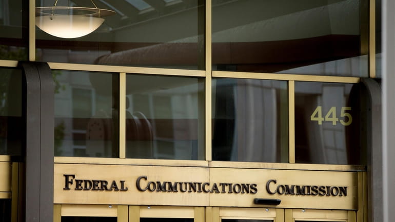 This June 19, 2015, file photo, shows the Federal Communications...