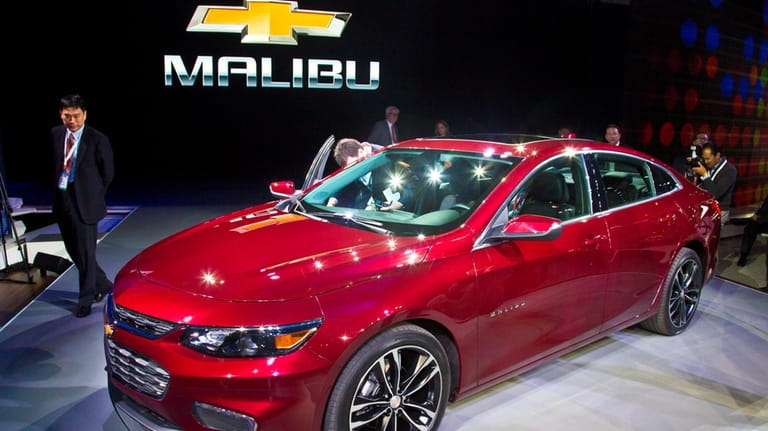 The 2016 Chevrolet Malibu Hybrid is introduced at the New...