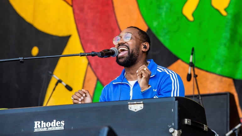 PJ Morton performs at the New Orleans Jazz and Heritage...