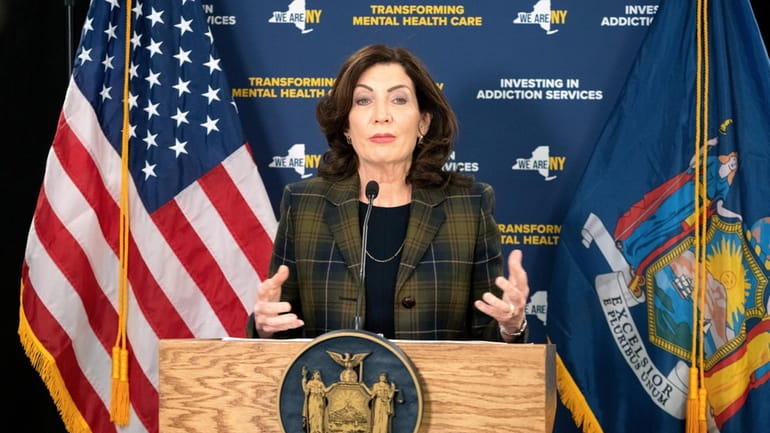 Gov. Kathy Hochul announces on Dec. 6, 2023 funding for...