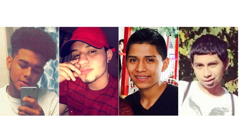 Murder victims, from left, Jefferson Villalobos, 18, of Florida, Michael...