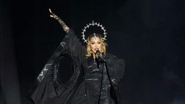 Madonna performs in the final show of her The Celebration...