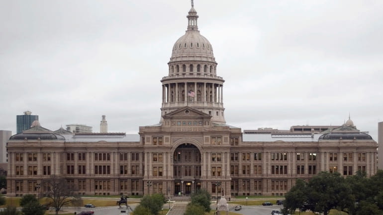 The Texas Capitol is viewed from its south side on...