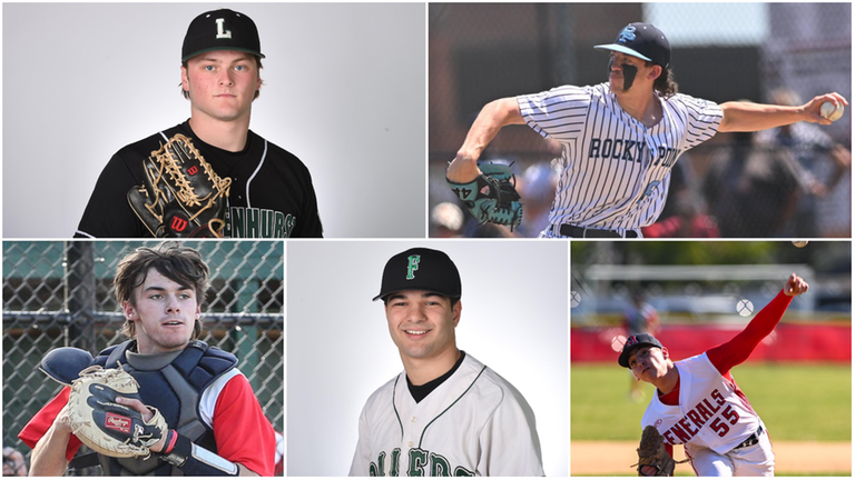 Chris Carson of Lindenhurst, Dominick Carbone of Rocky Point, Tyler Bonsignore of...