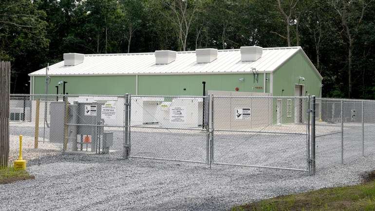 The 5-megawatt battery storage unit, located in East Hampton, has...