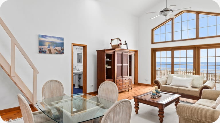This Dune Road home in East Quogue sold for $3.5...