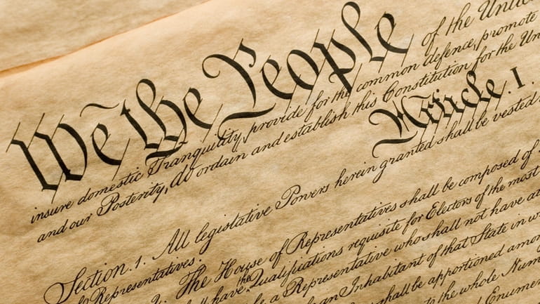 The cover of the U.S. Constitution.