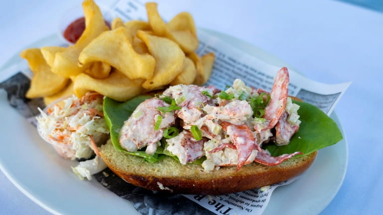 The New England lobster roll at Anchor Down Dockside, Wednesday,...