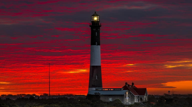 Watch the sunset from the top of the Fire Island...