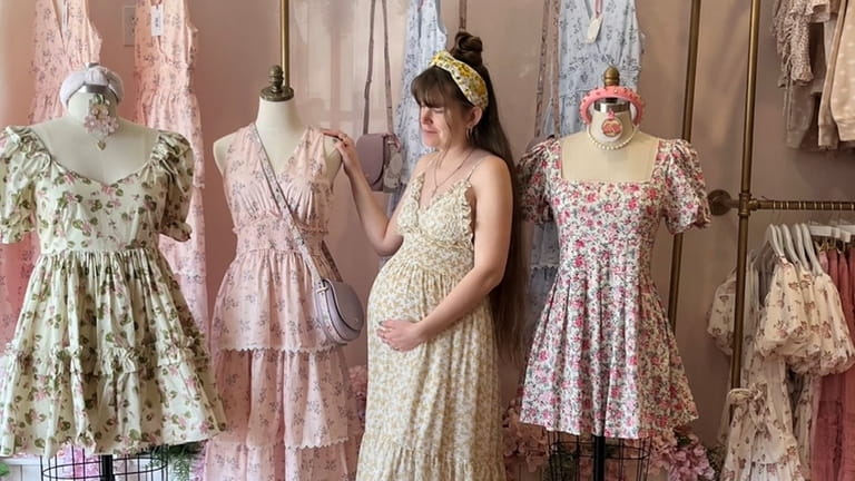 Katelyn Hart owns Katie’s Vintage Rose boutique in Stony Brook.