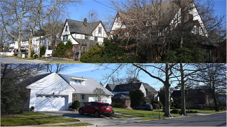 Homes along Cedarhurst Avenue in Cedarhurst.