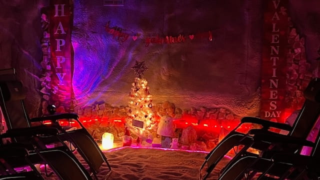 Hang in a salt cave this Valentine's Day with your...
