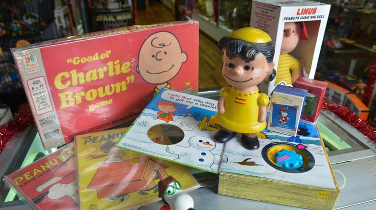 A variety of Peanuts collectible items at Fantastic Toyage in Massapequa.