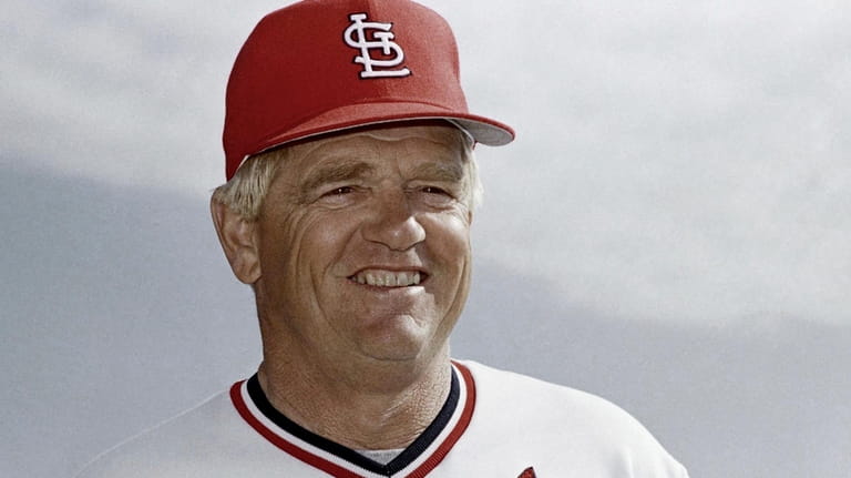 Whitey Herzog, St. Louis Cardinals manager, in March 1987. Herzog,...