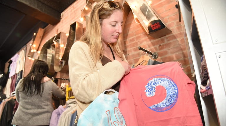 Kristin Fabiani shops for gifts at South Quarter.