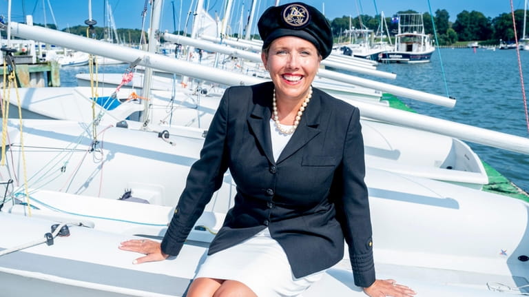 Lisa Reich, commodore of the Shelter Island Yacht Club.