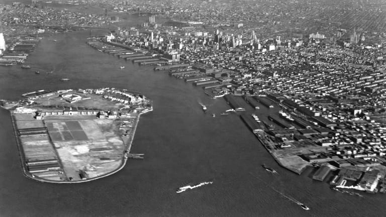 Governors Island in the early 1920s. It had been a military...