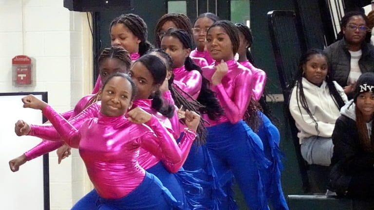 Dancers at Brentwood High School on Saturday at the HBCU...