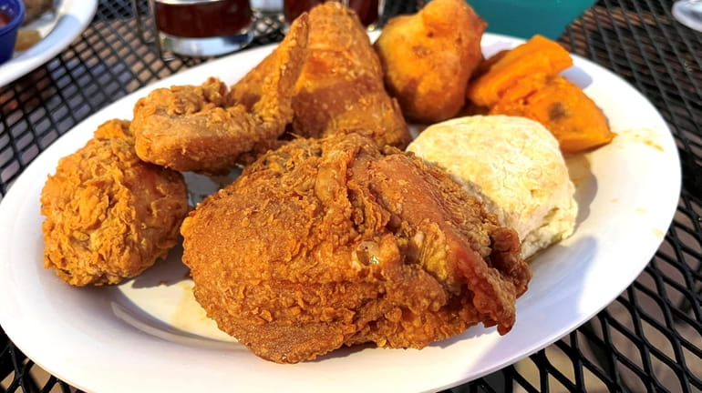 The southern fried chicken plate at the Raay-Nor's pop-up in...