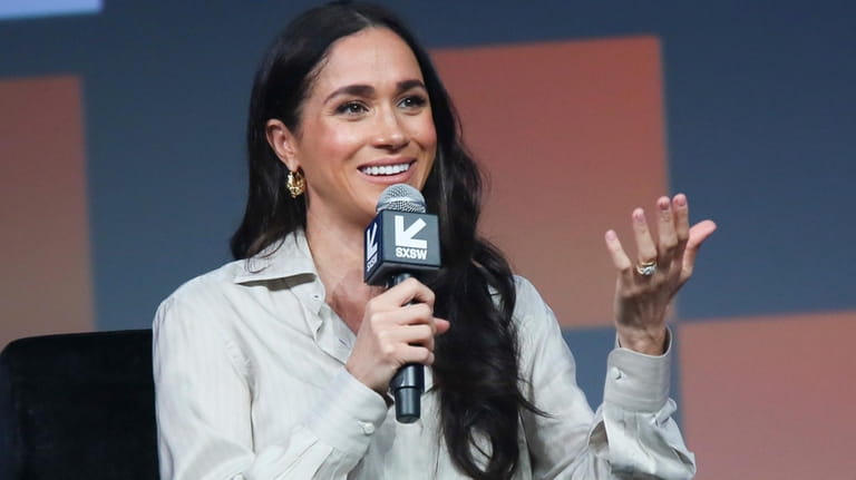 Meghan, The Duchess of Sussex takes part in the keynote...