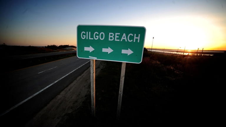 A Gilgo Beach sign along Ocean Parkway in May 2011.