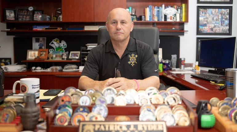 Nassau Police Commissioner Patrick Ryder earlier this month.