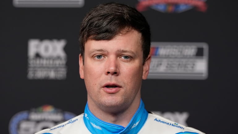 Erik Jones during the NASCAR Daytona 500 auto racing media...