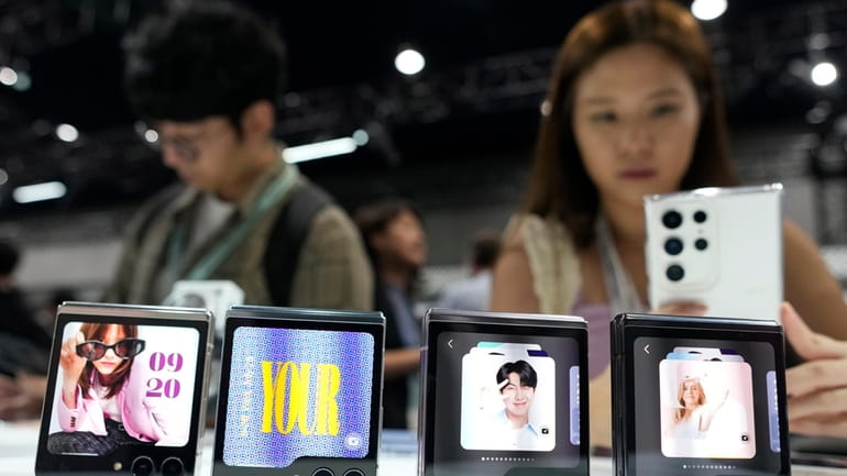 Samsung Galaxy Z Flip 5 Phones displayed in Seoul, South...