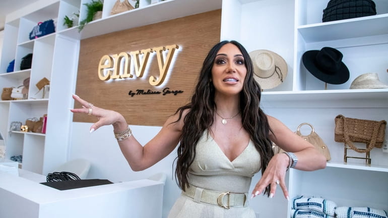 Melissa Gorga at the opening of her store Envy in Huntington...