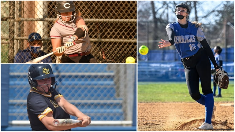 (Clockwise from top left) Maddy Millman of Clarke, Madison Nell...
