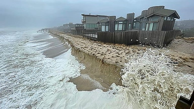 A view of some of the erosion on Fire Island...