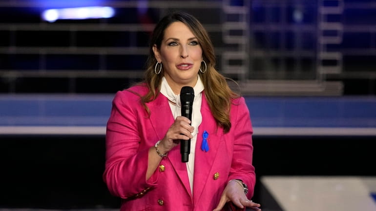 Republican National Committee chair Ronna McDaniel speaks before a Republican...