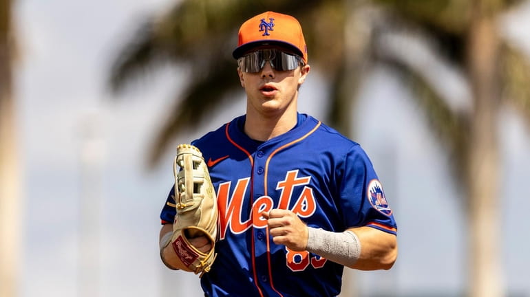 Outfielder Drew Gilbert will be one of the Mets prospects...
